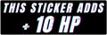 This sticker adds +10 HP